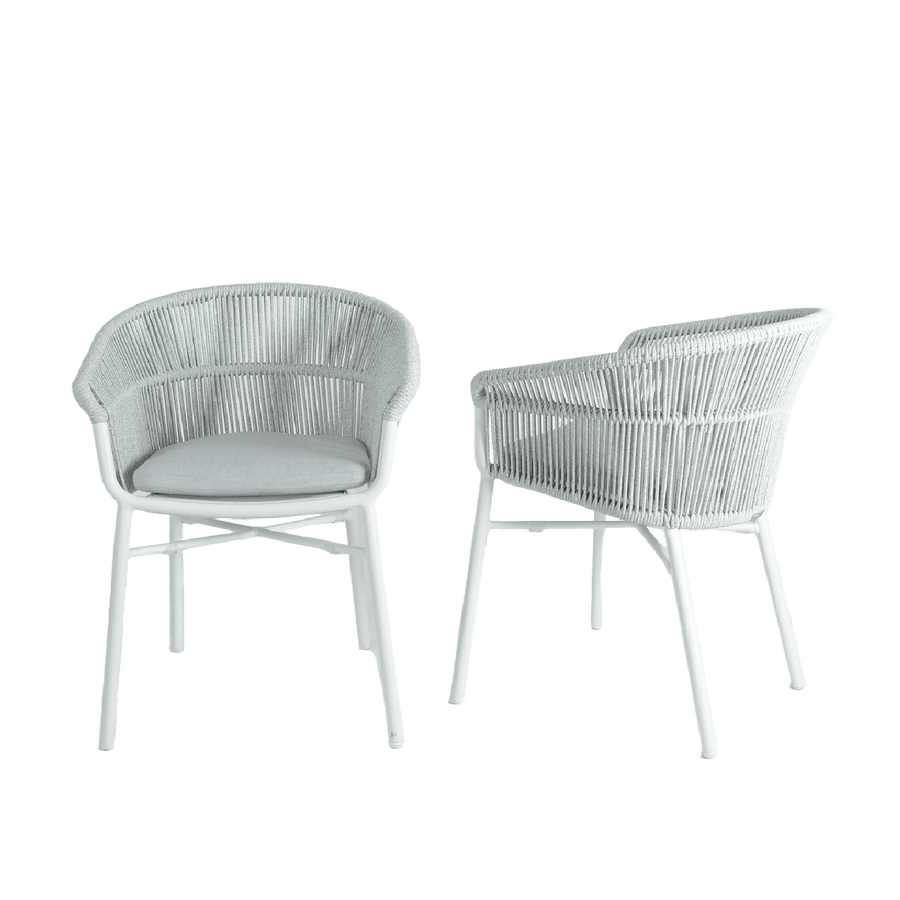 Santorini Woven Cord Outdoor Dining Chair