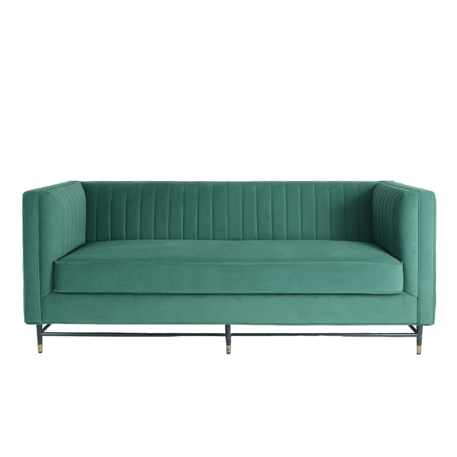 Esme Vertical-Stitch Tuxedo Sofa