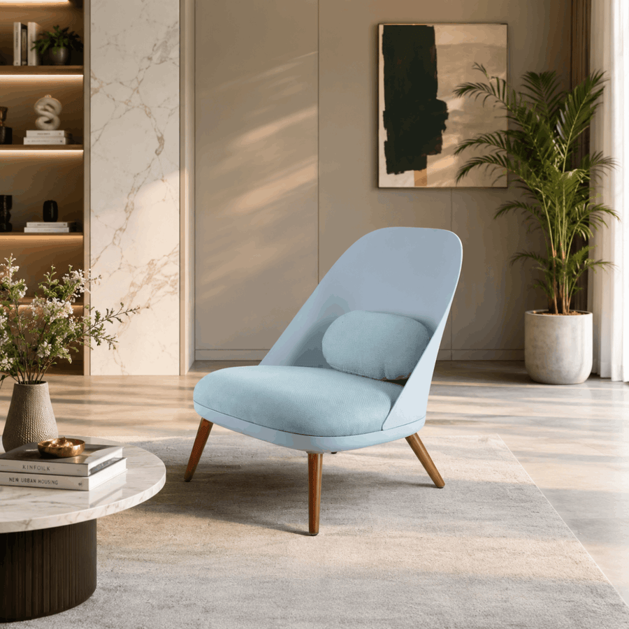 Soren Mid-Century Molded Shell Lounge Chair