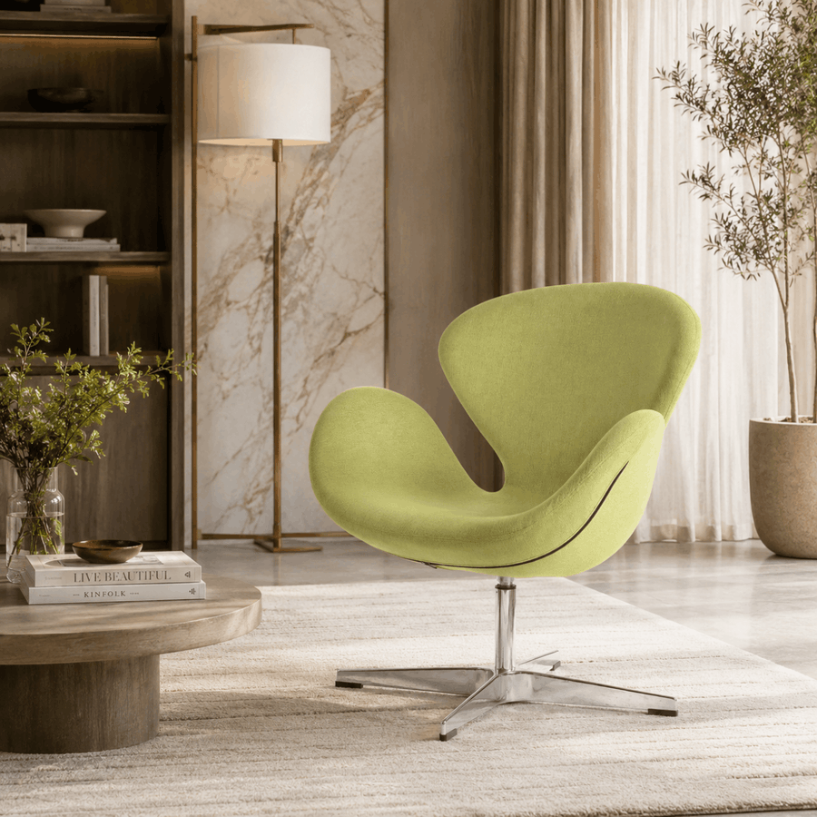 Cygnus Mid-Century Swivel Lounge Chair