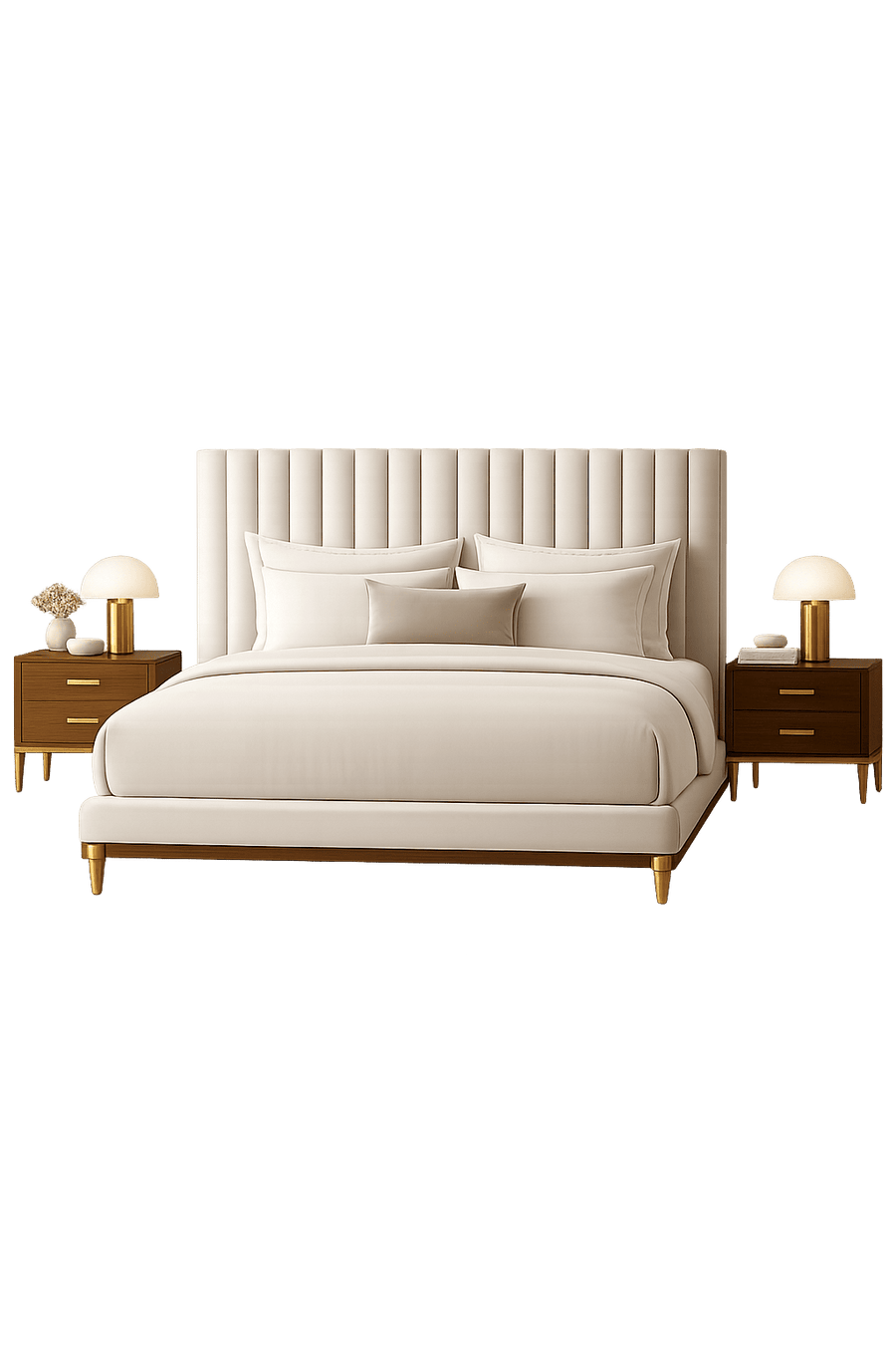 KING BED WITH 2 NIGHT STAND