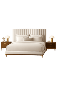 KING BED WITH 2 NIGHT STAND