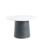 Eclipse Marble Pedestal Table