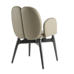 Freya Petal-Back Leather Chair
