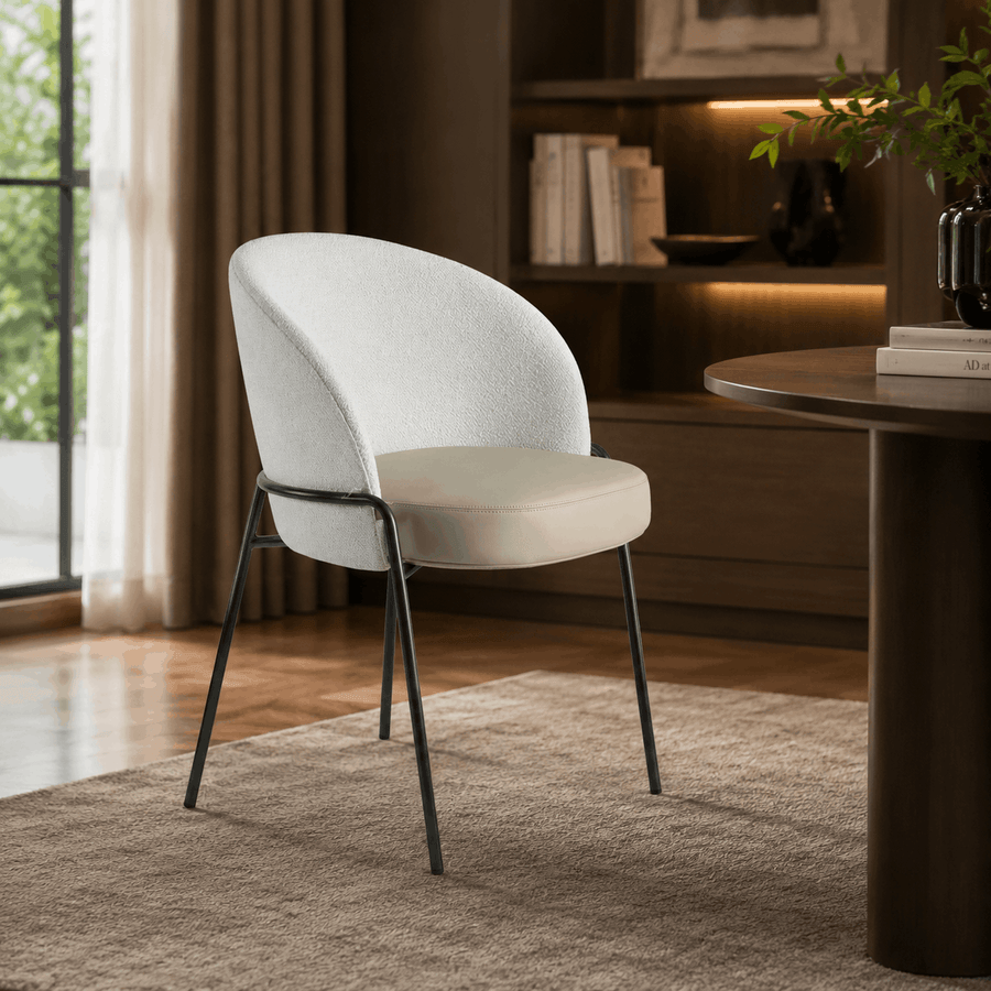 Ivory Curve Chair