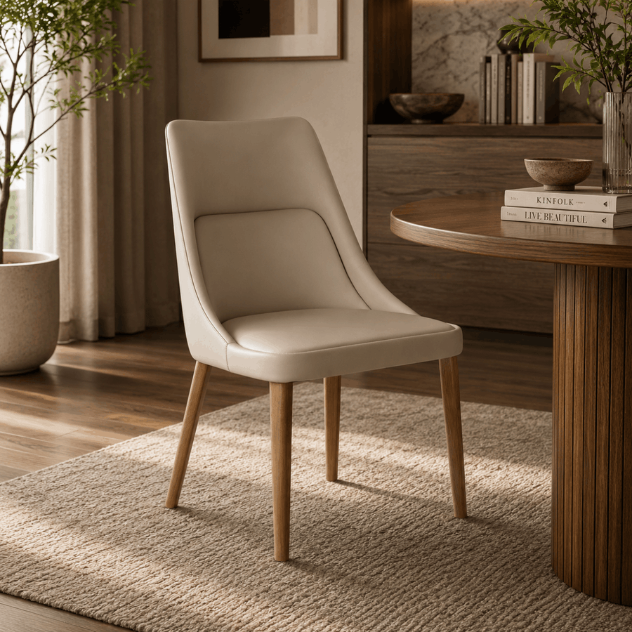 Alora Vegan Leather Dining Chair