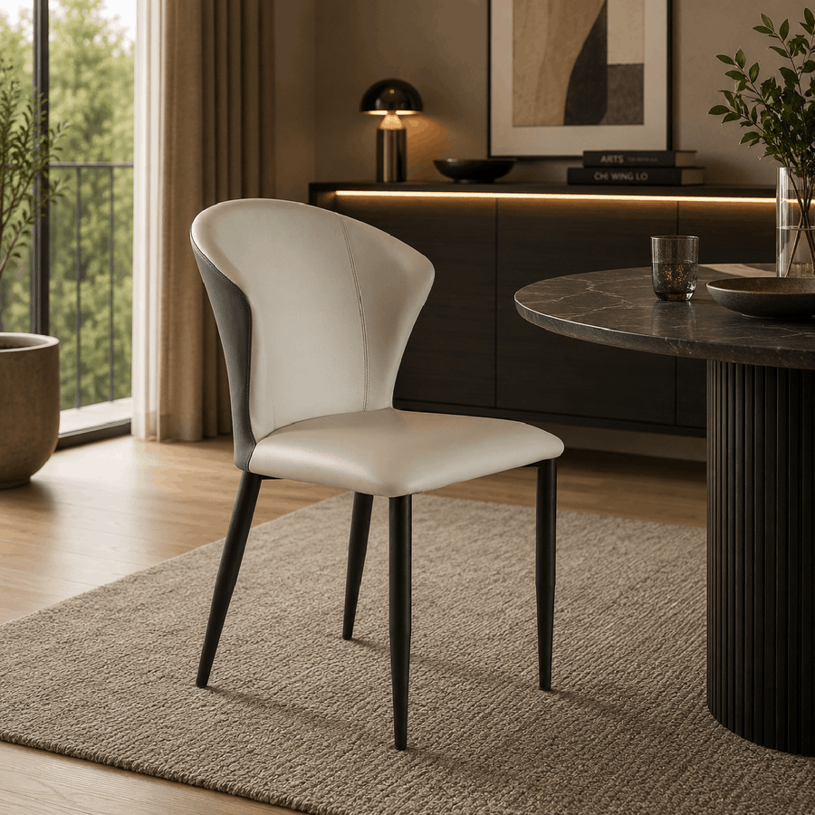 Nova Dual-Tone Contoured Dining Chair