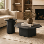Noir Sculptural Nesting Table Set