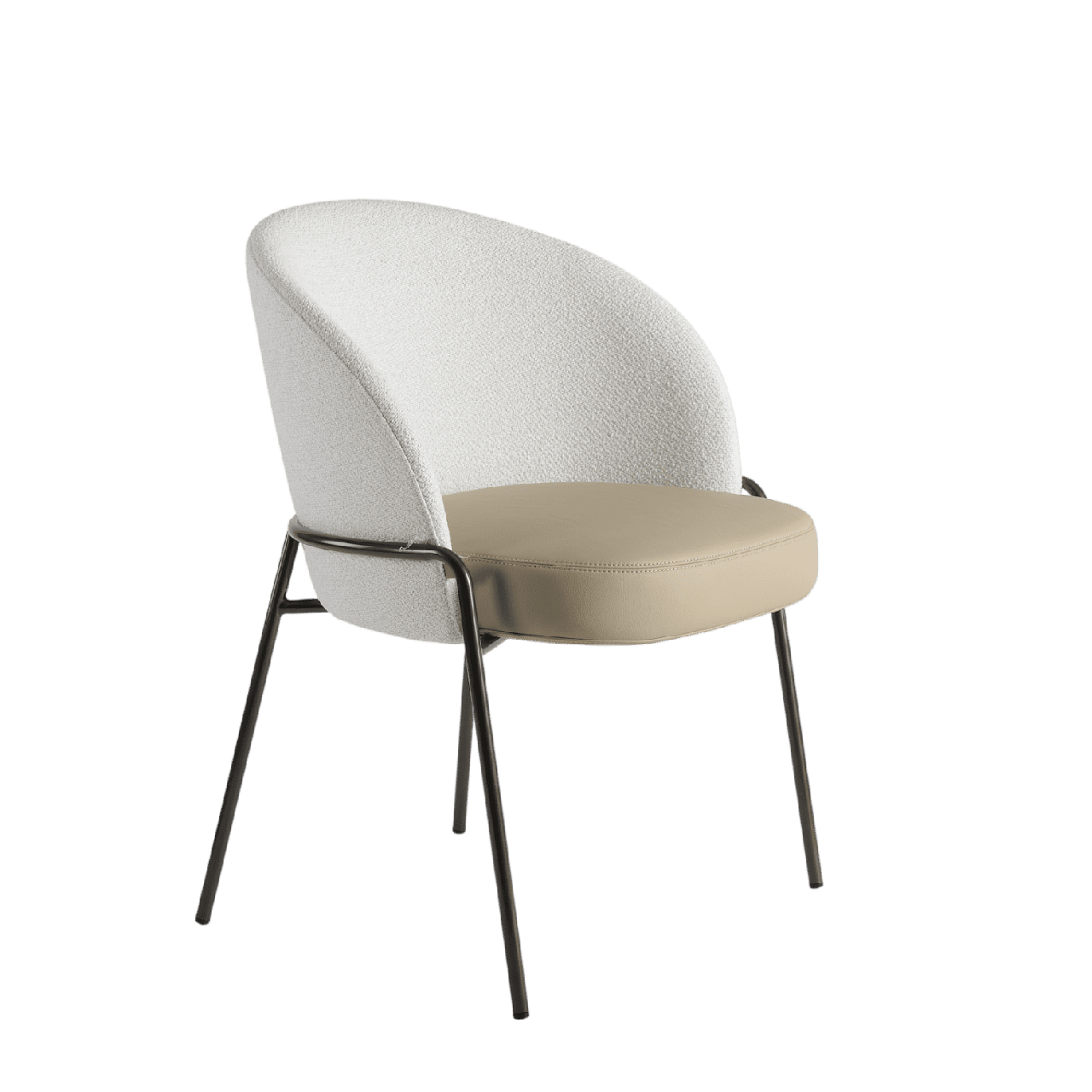 Ivory Curve Chair