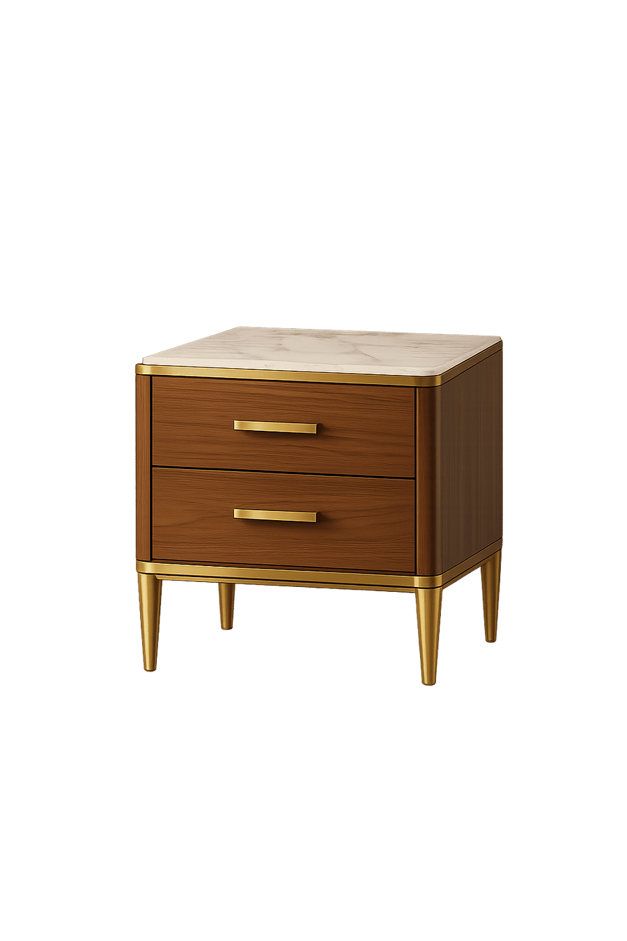 SIDE TABLE WOODEN WITH MARBLE TOP