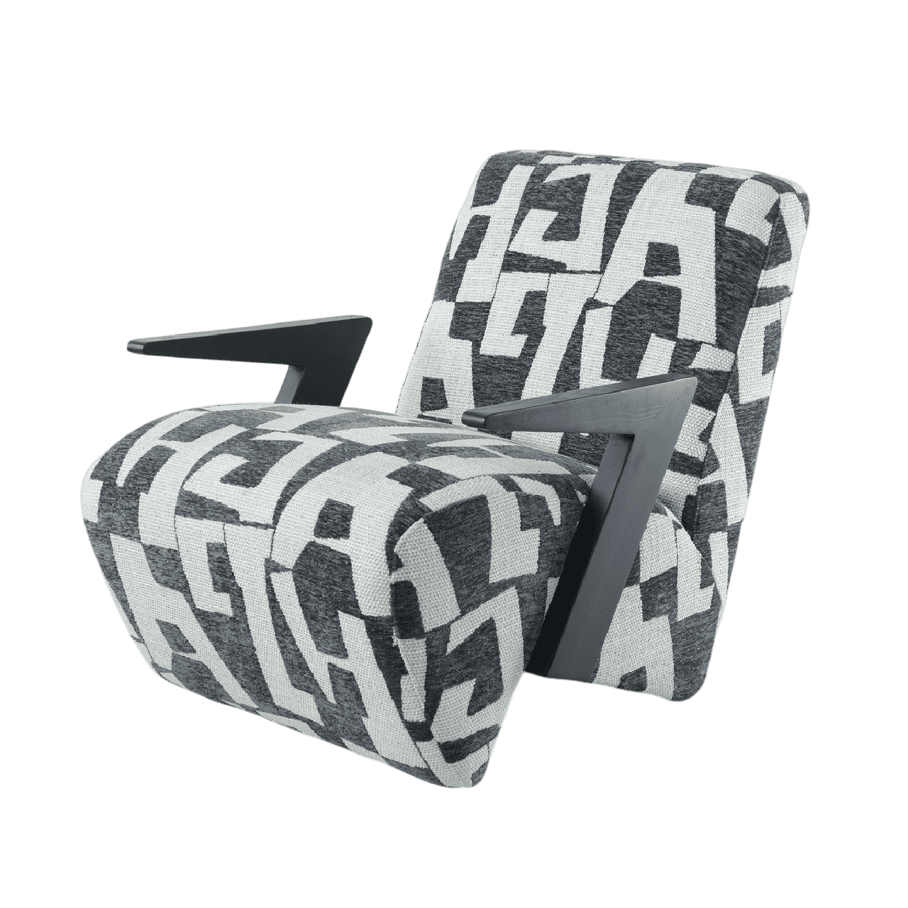 Monaco Geometric Lounge Chair