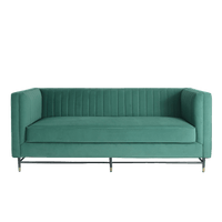 Esme Vertical-Stitch Tuxedo Sofa