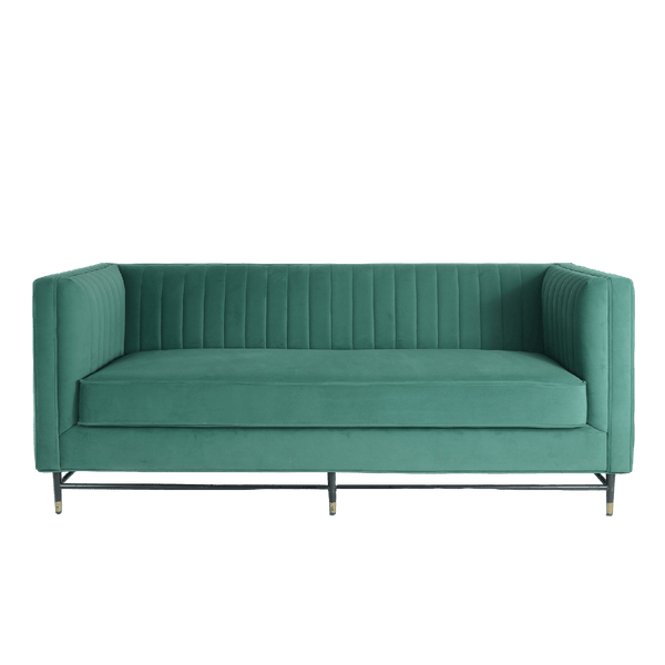 Esme Vertical-Stitch Tuxedo Sofa