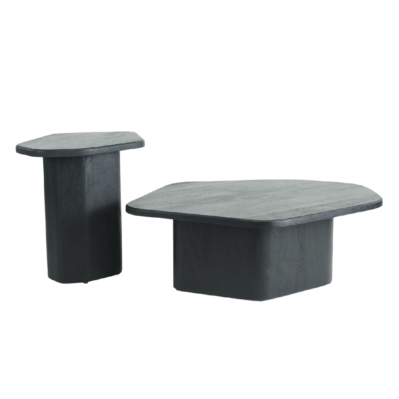 Noir Sculptural Nesting Table Set