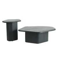 Noir Sculptural Nesting Table Set