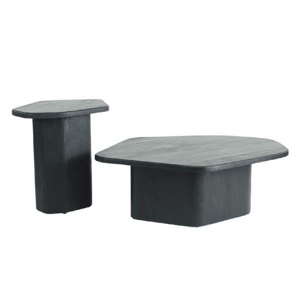 Noir Sculptural Nesting Table Set