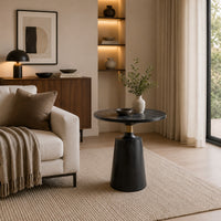 Obsidian Pedestal Table