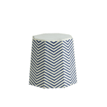 Caspian Chevron Inlay Hexagonal Side Table