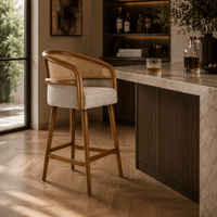 Cannes Cane Bar Stool