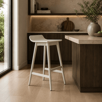 Ivory Saddle Bar Stool