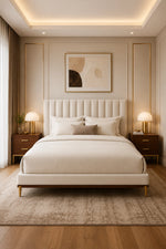 KING BED WITH 2 NIGHT STAND
